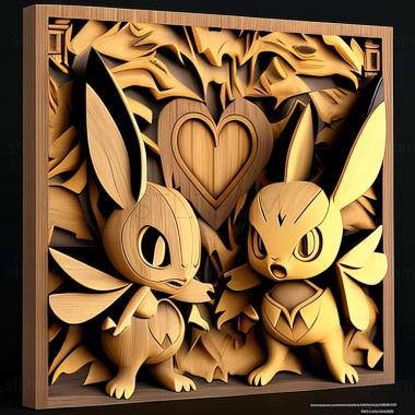 3D model The Club Battle Hearts of Fury Emolga Versus Sawk Clima bd (STL)